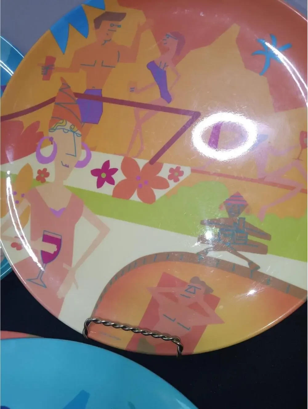 Melamine Heavy Duty 11 Inch Dinner Plates- limited-run summer line Pool Party